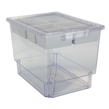Storsystem Bin, Tray, Tote, Clear, High Impact Polystyrene, 12.25 in W, 12 in H CE1954CL-NK0300-3